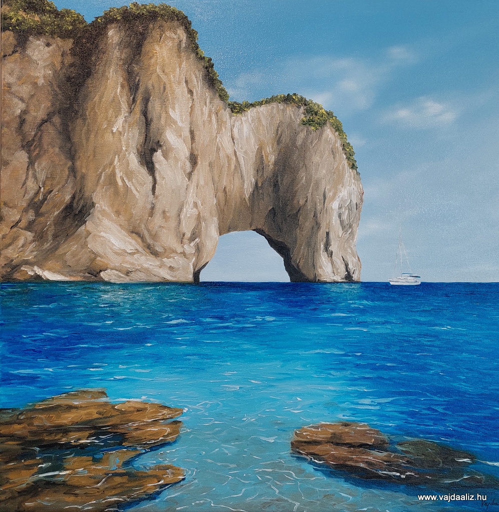 Zakynthos - olaj vászon 50 x 50 cm - 91.000,- Ft